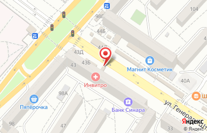 Магазин Большой праздник в Краснооктябрьском районе на карте
