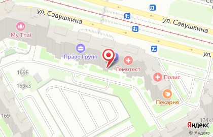 Языковой центр Language Link на улице Савушкина на карте