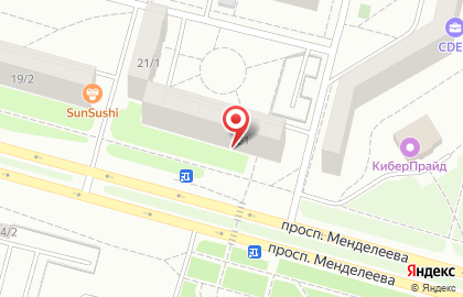 Магазин Пивноff на проспекте Менделеева на карте