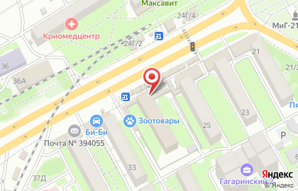 Фирменный киоск Донской Мясокомбинат на улице Ворошилова на карте
