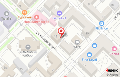 АКБ Югра на улице Володарского на карте