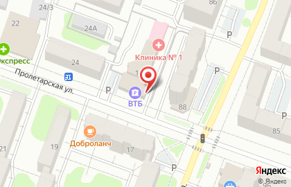 Банкомат Открытие на Пролетарской улице на карте