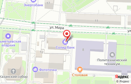 Солид банк в Казани на карте