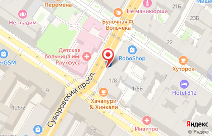 Кафе Шашлык Хауз на Суворовском проспекте на карте