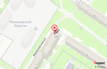 Магазин Винный двор на Малиновской улице на карте