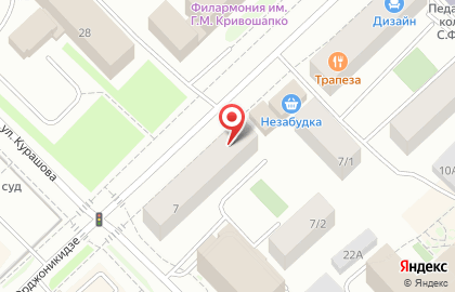 Кафе СУШИ/РОЛЛЫ на улице Орджоникидзе на карте
