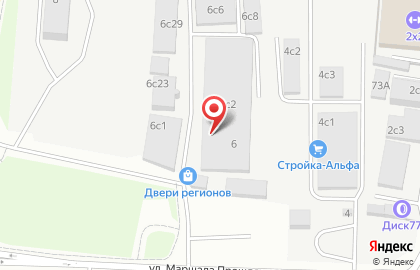 Техцентр RB-group на улице Маршала Прошлякова на карте