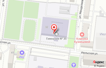 Гимназия №35 в Екатеринбурге на карте