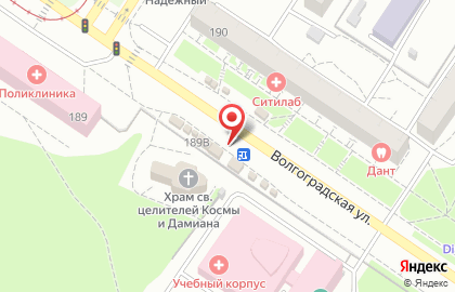 Магазин по продаже фруктов и овощей на Волгоградской улице на карте