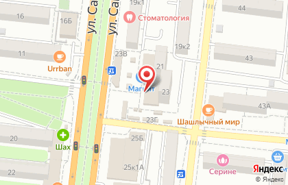 Универсальный магазин Юбилейный на улице Савушкина на карте