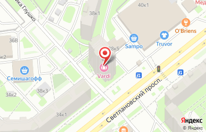 Автошкола Виктория на Светлановском проспекте на карте