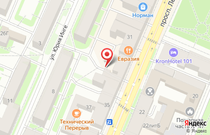 Магазин зоотоваров в Калининском районе на карте