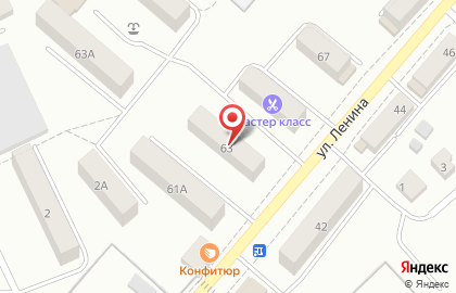 Магазин у дома Бристоль на улице Ленина на карте