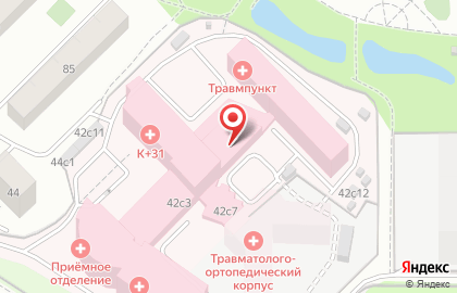 Многопрофильная клиника К+31 на улице Лобачевского на карте