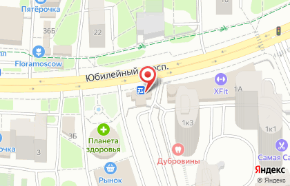 МТС, Московская область на Юбилейном проспекте на карте