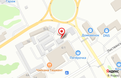 Магазин Дельфин на Листвянской улице на карте