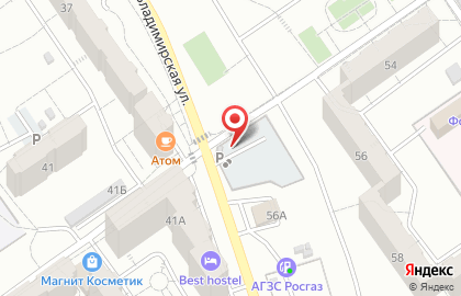 Автостоянка в Самаре на карте
