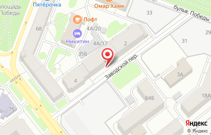Компания Спика-Металл в Заводском переулке на карте
