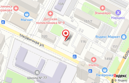 Продовольственный магазин Рациональ на Шелковичной улице на карте