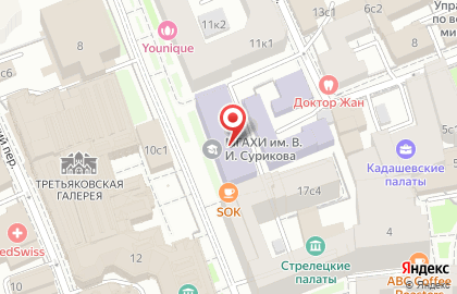Сервисный центр Toshiba в Лаврушинском переулке на карте