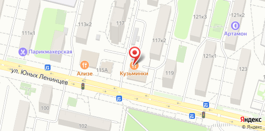 Ресторан Кузьминки на карте
