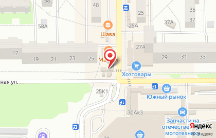 Продуктовый магазин в Калининграде на карте