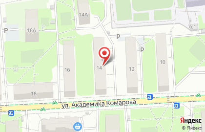Сервис LG на улице Академика Комарова на карте