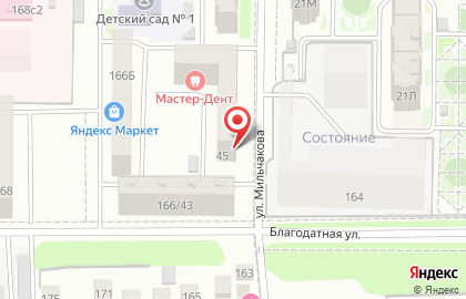 Салон красоты Астерия на улице Мильчакова на карте