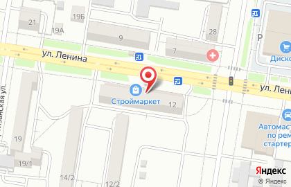 Рекламные конструкции 3х4 на улице Ленина на карте