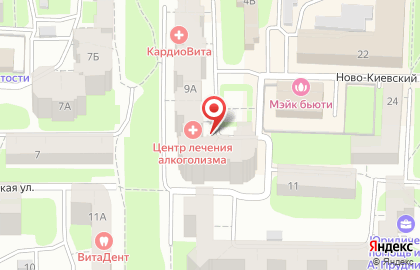 Ателье по пошиву и ремонту одежды Багира на Ново-Киевской улице на карте