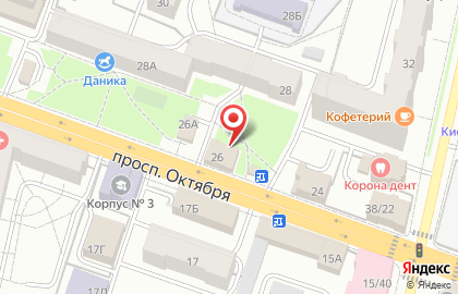 Ярославский областной центр по гидрометеорологии и мониторингу окружающей среды на проспекте Октября на карте