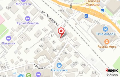 Продуктовый магазин в Сочи на карте