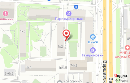 Магазин и киоск ОкМилк на Болотниковской улице на карте