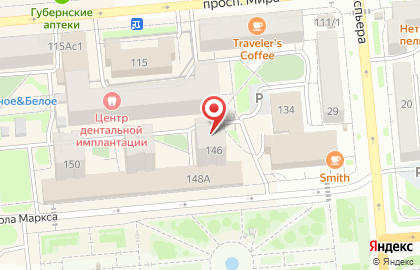 Красный яр на улице Карла Маркса на карте