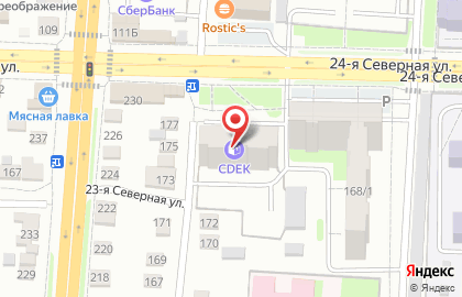 Магазин овощей и фруктов на 24-ой Северной улице на карте