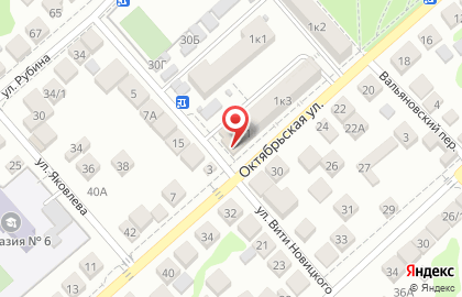 Салон-парикмахерская Браво на Октябрьской улице на карте