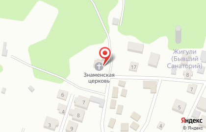 Приход храма в честь иконы Божией Матери Знамение на карте