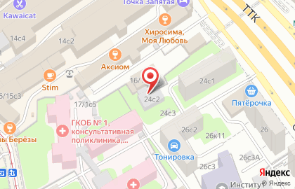 Центрстрой на Спартаковской улице на карте