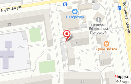 Парикмахерская Мастер в Октябрьском районе на карте