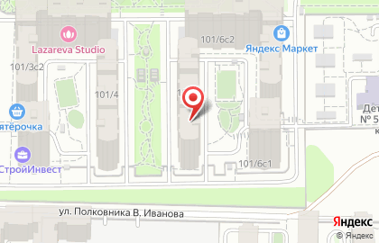 Салон красоты Lazareva Studio на улице Вересаева на карте
