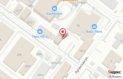 Служба заказа легкового транспорта Полтинник в Октябрьском районе на карте