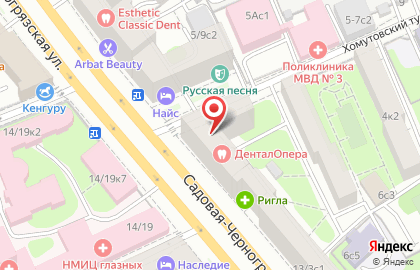Интим-магазин Он и она на Садовой-Черногрязской улице на карте