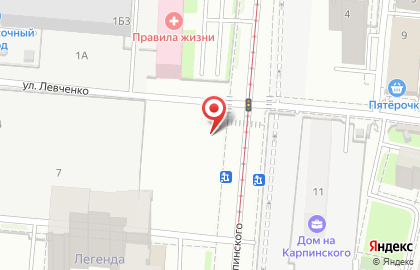 Служба заказа товаров аптечного ассортимента Аптека.ру на улице Карпинского, 10 на карте
