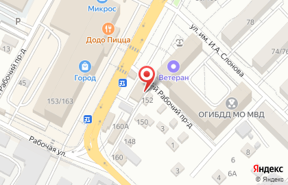 Шиномонтажная мастерская на Большой Садовой, 158Б на карте