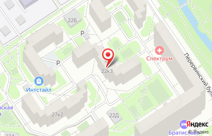 Парикмахерская в Москве на карте