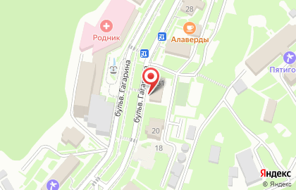 Киоск быстрого питания на бульваре Гагарина на карте