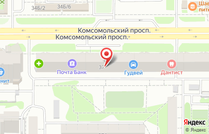 Магазин спортивного питания и оборудования FlexSPORT на Комсомольском проспекте на карте