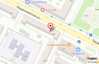 Магазин овощей и фруктов на Первомайской улице на карте