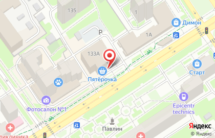 Супермаркет Пятёрочка в Москве на карте