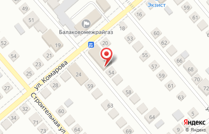 Автомобильный комплекс на улице Комарова на карте